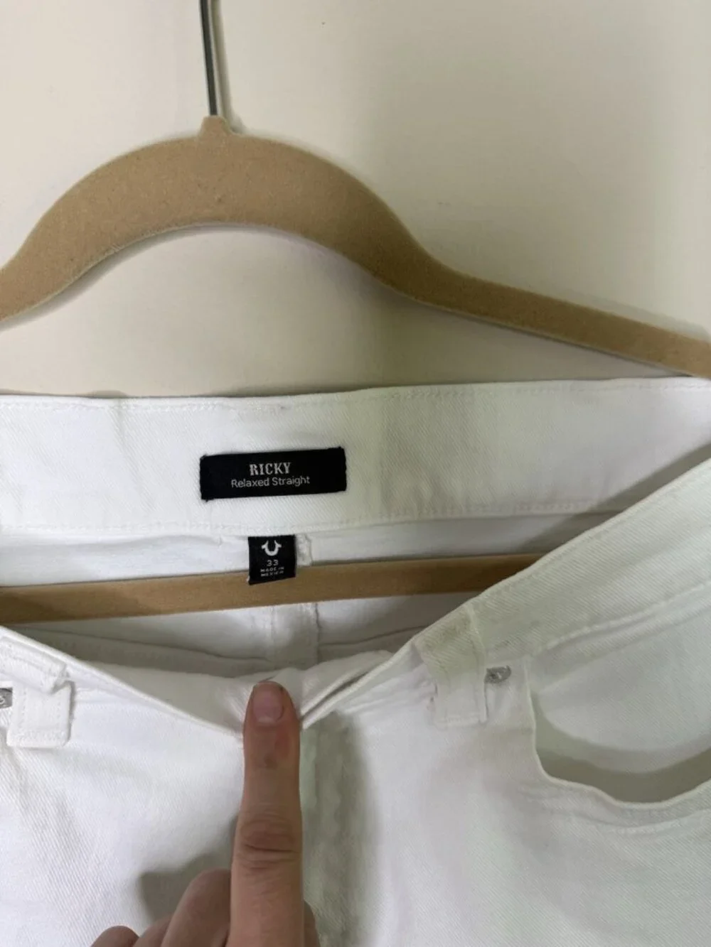 True Religion Ricky Relaxed Shorts Straight White